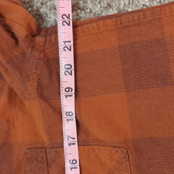 Orange Plaid Button-Up Shirt - Picture 3 of 8